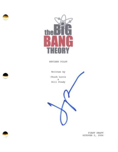 JIM PARSONS SIGNED AUTOGRAPH THE BIG BANG THEORY PILOT SCRIPT SCREENPLAY SHELDON COLLECTIBLE MEMORABILIA