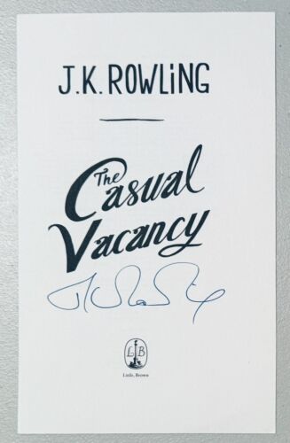 JK ROWLING SIGNED AUTOGRAPHED BOOK PAGE JSA LETTER AUTHOR HARRY POTTER J.K. COLLECTIBLE MEMORABILIA