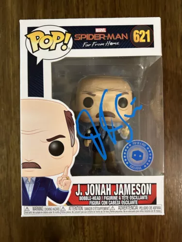 JK Simmons ‘Spiderman’ J. Jonah Jameson Marvel Signed Funko Pop Beckett J.K.