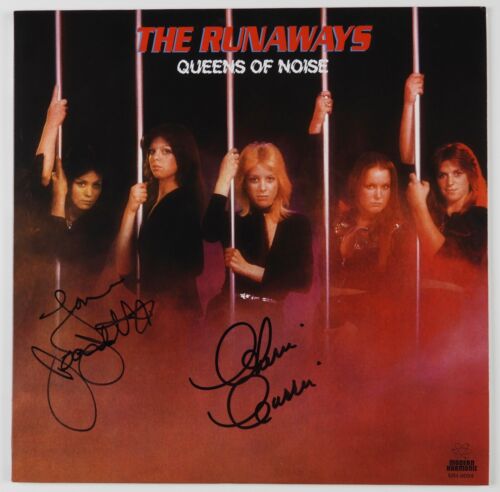JOAN JETT CHERIE CURRIE JSA SIGNED AUTOGRAPH ALBUM RECORD THE RUNAWAYS COLLECTIBLE MEMORABILIA