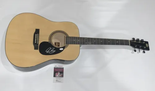 JOE BONAMASSA SIGNED NATURAL ACOUSTIC GUITAR LES PAUL LEGEND JSA COA