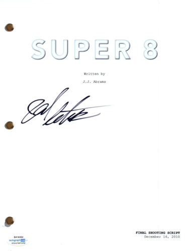 Joel Courtney Signed Autographed Super 8 Movie Script Full Screenplay ...