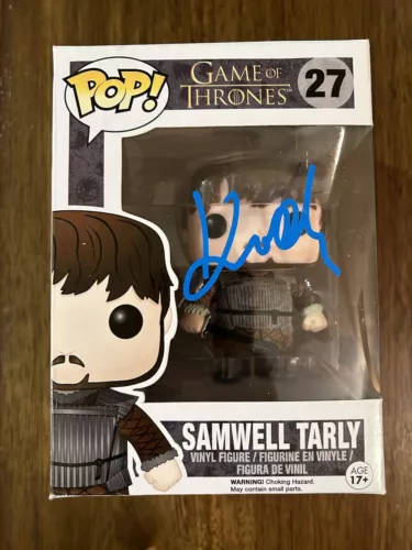 John Bradley Game Of Thrones Signed Funko Pop Samwell Tarly Beckett PROOF Autographia