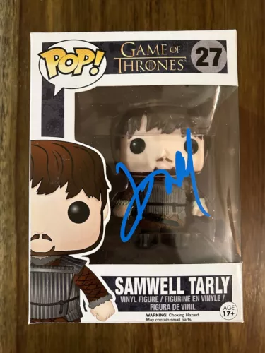 John Bradley ‘Game Of Thrones’ Signed Funko Pop ‘Samwell Tarly’ Beckett PROOF