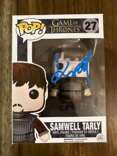 JOHN BRADLEY ‘GAME OF THRONES’ SIGNED FUNKO POP ‘SAMWELL TARLY’ BECKETT PROOF COLLECTIBLE MEMORABILIA