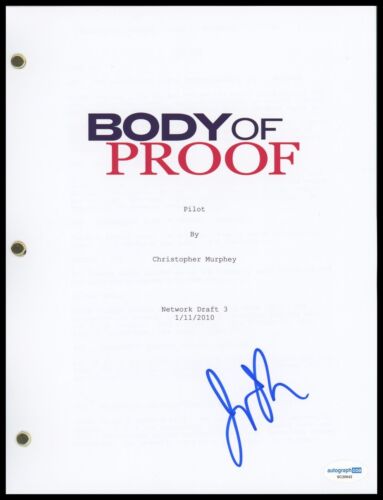 JOHN CARROLL LYNCH “BODY OF PROOF” AUTOGRAPH SIGNED PILOT EPISODE SCRIPT ACOA COLLECTIBLE MEMORABILIA