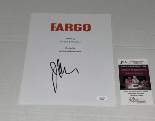 JOHN CARROLL LYNCH SIGNED FARGO FULL MOVIE SCRIPT AUTOGRAPHED JSA COA COLLECTIBLE MEMORABILIA