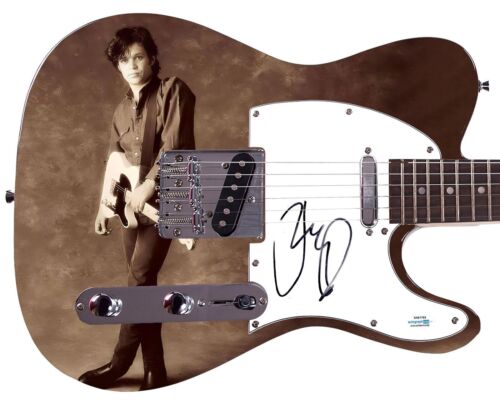 JOHN COUGAR MELLENCAMP AUTOGRAPHED CUSTOM 1/1 GRAPHICS PHOTO GUITAR ACOA COLLECTIBLE MEMORABILIA