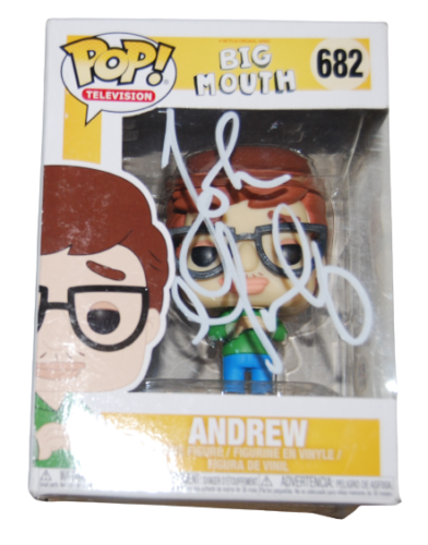 JOHN MULANEY SIGNED (BIG MOUTH) ANDREW #682 FUNKO POP PSA/DNA AN61479 COLLECTIBLE MEMORABILIA