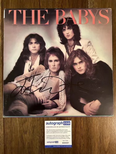 JOHN WAITE ‘THE BABYS’ BAND SIGNED VINYL ALBUM ‘BROKEN HEART’ ACOA COA LP COLLECTIBLE MEMORABILIA