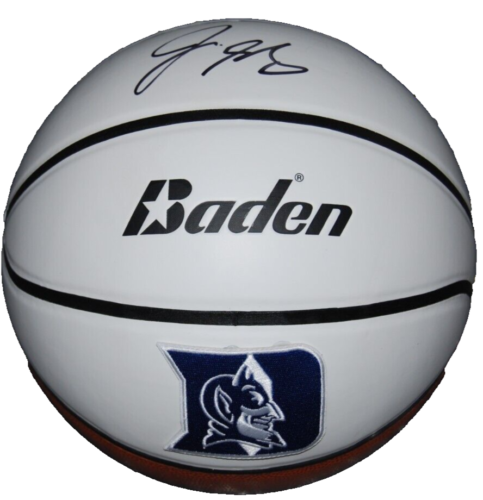 JON SCHEYER SIGNED (DUKE BLUE DEVILS) F/S LOGO BASKETBALL PSA/DNA AN61738 COLLECTIBLE MEMORABILIA