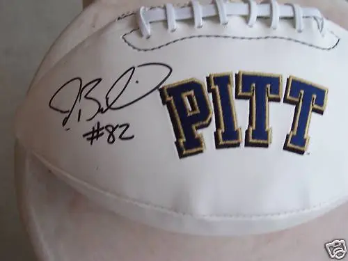 JONATHAN BALDWIN SIGNED PITT PANTHERS LOGO FOOTBALL