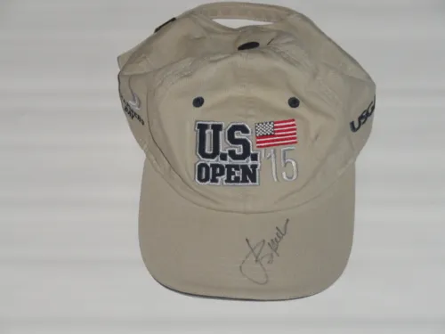 JORDAN SPIETH SIGNED 2015 US OPEN HAT CHAMBERS BAY PROOF CHAMPION JSA COA