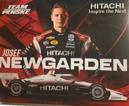 JOSEF NEWGARDEN 2024 INDY 500 SIGNED CAR PROMO HERO CARD INDIANAPOLIS COLLECTIBLE MEMORABILIA