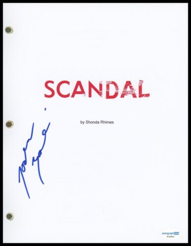 JOSHUA MALINA “SCANDAL” AUTOGRAPH SIGNED FULL COMPLETE PILOT EPISODE SCRIPT ACOA COLLECTIBLE MEMORABILIA