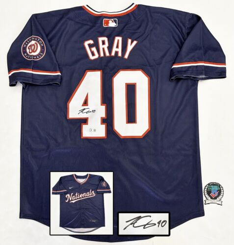 JOSIAH GRAY SIGNED JERSEY WASHINGTON NATIONALS BECKETT BAS COA COLLECTIBLE MEMORABILIA