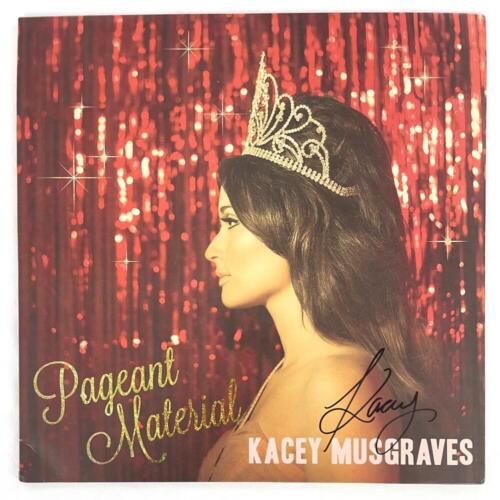 KACEY MUSGRAVES SIGNED AUTOGRAPH ALBUM VINYL RECORD LP PAGEANT MATERIAL JSA COA COLLECTIBLE MEMORABILIA