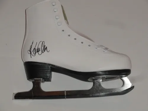 KAREN CHEN SIGNED ICE SKATE 2018 OLYMPICS FIGURE SKATING PROOF