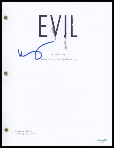 KATJA HERBERS “EVIL” AUTOGRAPH SIGNED FULL COMPLETE PILOT EPISODE SCRIPT ACOA COLLECTIBLE MEMORABILIA