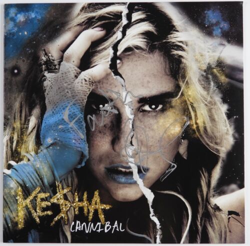 KE$SHA JSA SIGNED AUTOGRAPH RECORD VINYL CANNIBAL COLLECTIBLE MEMORABILIA