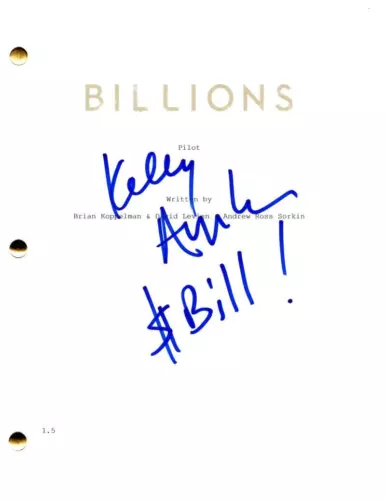 Kenny AuCoin Signed Autograph Billions Full Pilot Script - Dollar Bill ...