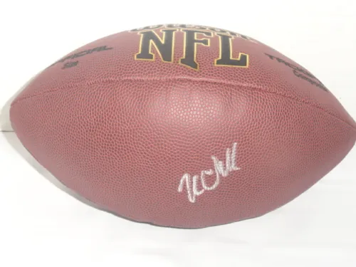 KENNY CLARK SIGNED NFL FOOTBALL GREEN BAY PACKERS AUTOGRAPHED ROOKIE STAR
