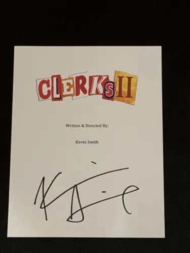 KEVIN SMITH SIGNED CLERKS II MOVIE SCRIPT SILENT BOB AUTOGRAPHED PROOF PSA COA COLLECTIBLE MEMORABILIA
