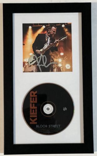 KIEFER SUTHERLAND REAL HAND SIGNED BLOOR STREET FRAMED CD DISPLAY COA COLLECTIBLE MEMORABILIA