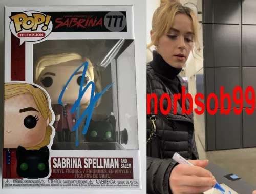 KIERNAN SHIPKA SABRINA SPELLMAN SIGNED FUNKO 777 W/EXACT PROOF & BECKETT BAS COA COLLECTIBLE MEMORABILIA