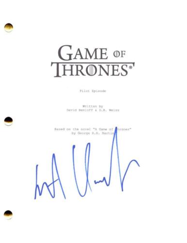 KIT HARRINGTON SIGNED AUTOGRAPH GAME OF THRONES FULL PILOT SCRIPT – JON SNOW COLLECTIBLE MEMORABILIA
