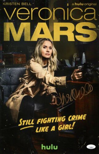KRISTEN BELL SIGNED AUTOGRAPHED 11X17 POSTER VERONICA MARS HULU JSA AL30185 COLLECTIBLE MEMORABILIA