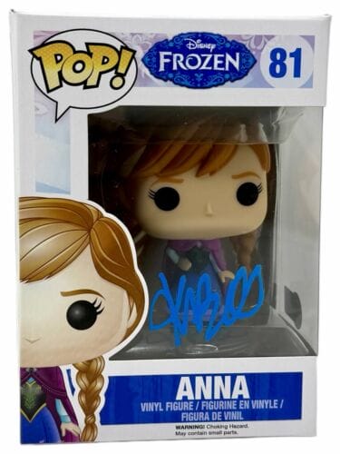 KRISTEN BELL SIGNED FROZEN FUNKO POP ANNA 81 DISNEY AUTOGRAPH DISNEY BECKETT COA COLLECTIBLE MEMORABILIA