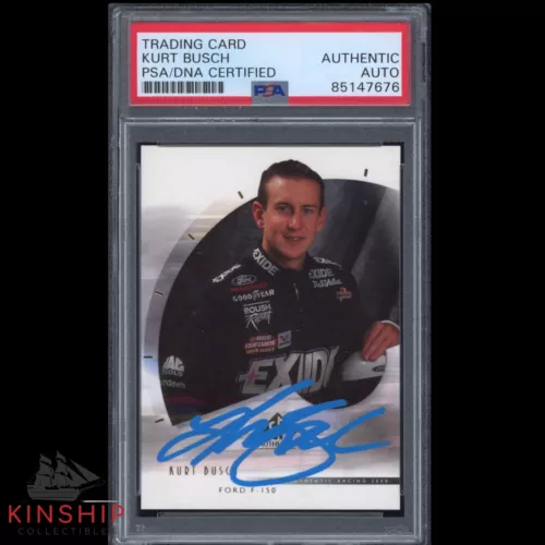 KURT BUSCH SIGNED 2000 UPPER DECK SP ROOKIE CARD PSA DNA NASCAR AUTO C2865 COLLECTIBLE MEMORABILIA