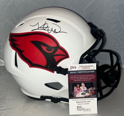 KURT WARNER SIGNED ARIZONA CARDINALS LUNAR ECLIPSE FULL SIZE HELMET JSA COLLECTIBLE MEMORABILIA