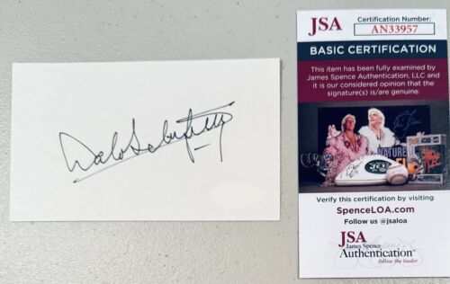 LALO SCHIFRIN SIGNED AUTOGRAPHED 3×5 CARD JSA CERT MISSION IMPOSSIBLE 1 COLLECTIBLE MEMORABILIA