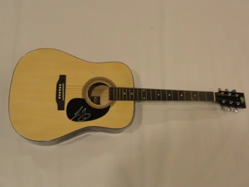 LEE BRICE SIGNED NATURAL ACOUSTIC GUITAR COUNTRY SUPERSTAR JSA COA