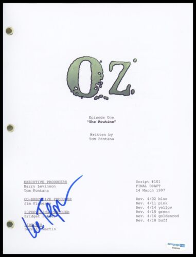 LEE TERGESEN “OZ” AUTOGRAPH SIGNED ‘THE ROUTINE’ PILOT EPISODE SCRIPT ACOA COLLECTIBLE MEMORABILIA