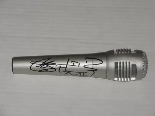 LOCASH COWBOYS SIGNED MICROPHONE COUNTRY STARS CHRIS LUCAS PRESTON BRUST 2X