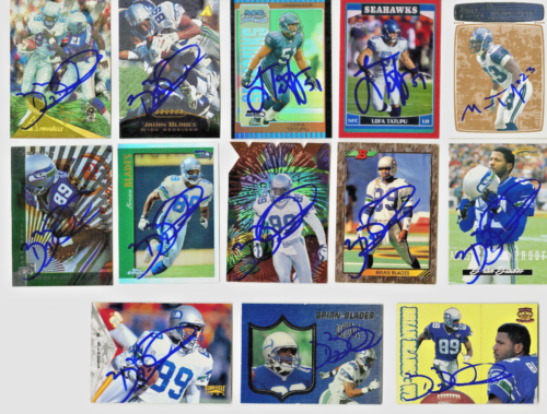 LOFA TATUPU IP SIGNED SEAHAWKS CARD 2005 BOWMAN CHROME RED REFRACTOR #/150 COLLECTIBLE MEMORABILIA