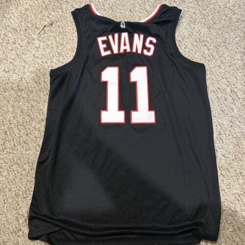 LOUISVILLE CARDINALS- DENNIS EVANS #11 JERSEY SIZE LARGE L BLACK BASKETBALL COLLECTIBLE MEMORABILIA
