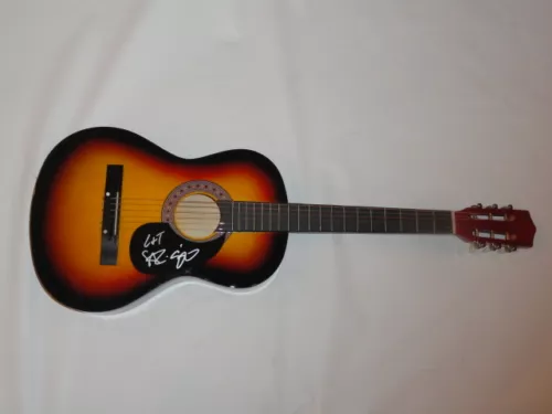 LOVE AND THEFT SIGNED FULL-SIZE SUNBURST ACOUSTIC GUITAR COUNTRY DUO 2X