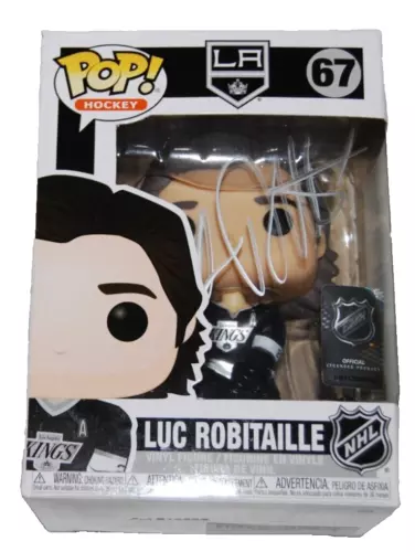 LUC ROBITAILLE SIGNED (LOS ANGELES KINGS) HOCKEY #67 FUNKO POP BECKETT BM39122 COLLECTIBLE MEMORABILIA