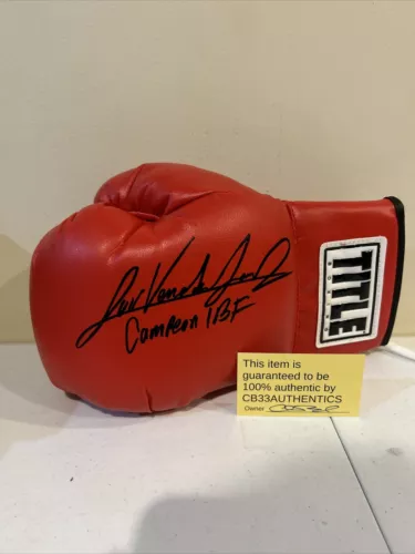 LUIS ALBERTO LOPEZ VENADO SIGNED AUTOGRAPH BOXING GLOVE COA IBF CHAMP