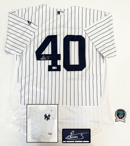 LUIS SEVERINO SIGNED JERSEY NEW YORK YANKEES BECKETT BAS COA COLLECTIBLE MEMORABILIA