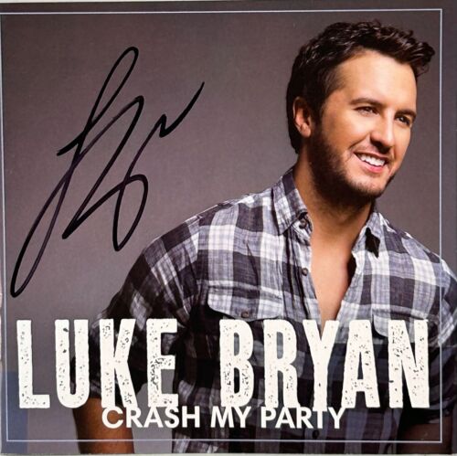 LUKE BRYAN SIGNED CD INSERT “CRASH MY PARTY” JSA COLLECTIBLE MEMORABILIA