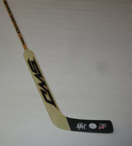 MADDIE ROONEY SIGNED GOALIE STICK TEAM USA OLYMPICS 2018 GOLD MEDAL PSA COA