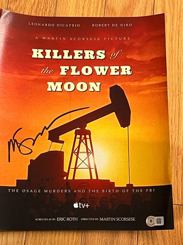 MARTIN SCORSESE SIGNED AUTOGRAPH 11×14 KILLERS OF THE FLOWER MOON BECKETT BAS D COLLECTIBLE MEMORABILIA
