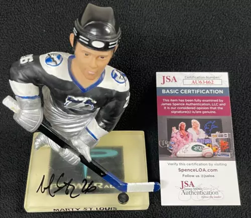 MARTIN ST. LOUIS SIGNED TAMPA BAY LIGHTNING BOBBLEHEAD JSA COA COLLECTIBLE MEMORABILIA