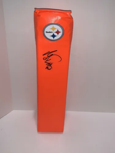MASON RUDOLPH SIGNED PITTSBURGH STEELERS TOUCHDOWN PYLON PROOF FOOTBALL