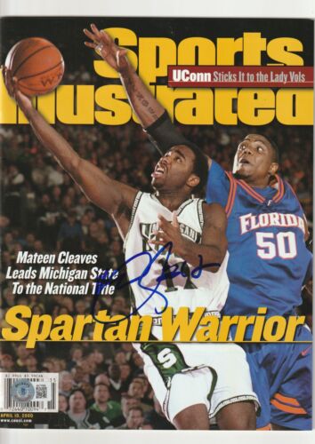 MATEEN CLEAVES SIGNED 4/10/00 SPORTS ILLUSTRATED BECKETT AUTH (NO LABEL) COLLECTIBLE MEMORABILIA